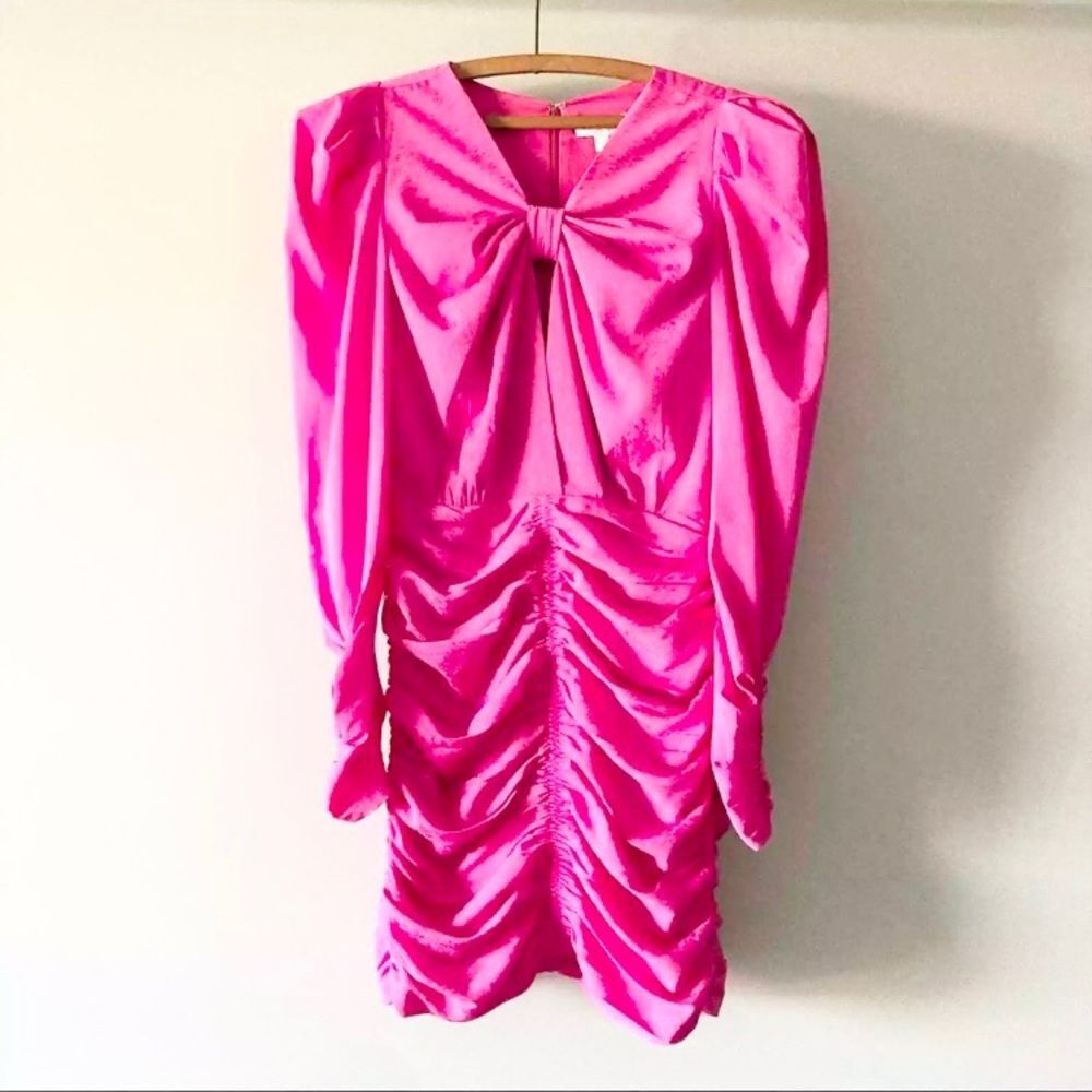 NWT Ronny‎ Kobo Collection Flora Dress Pink M - Picture 3 of 9
